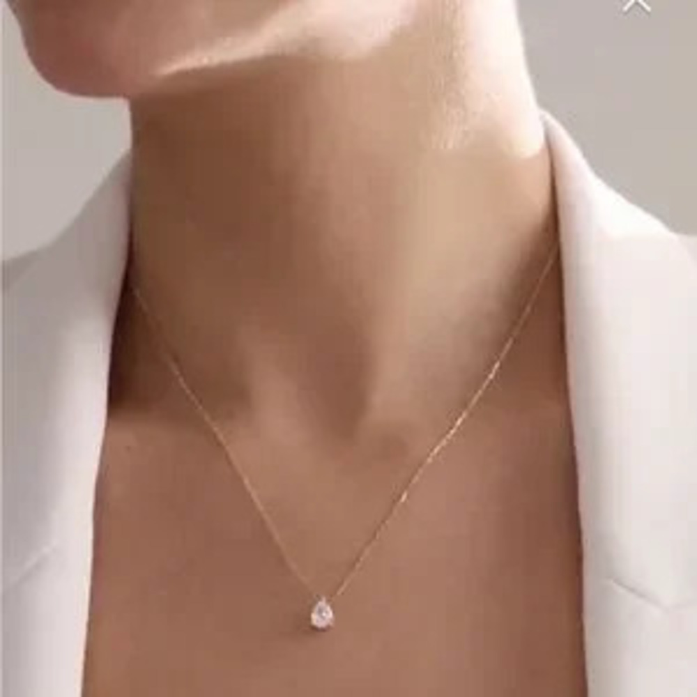 925 sterling silver Teedrop necklace